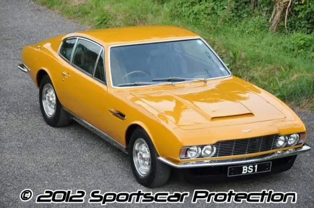 Yellow Aston Martin DBS from The Persuaders after paint correction