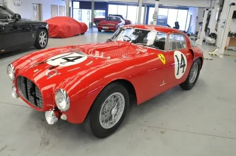 Ferrari 375 MM prepared for an RM Sotheby's auction