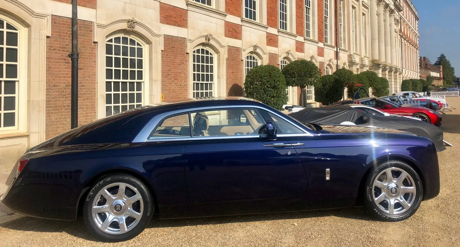Rolls-Royce Sweptail prepared for concours
