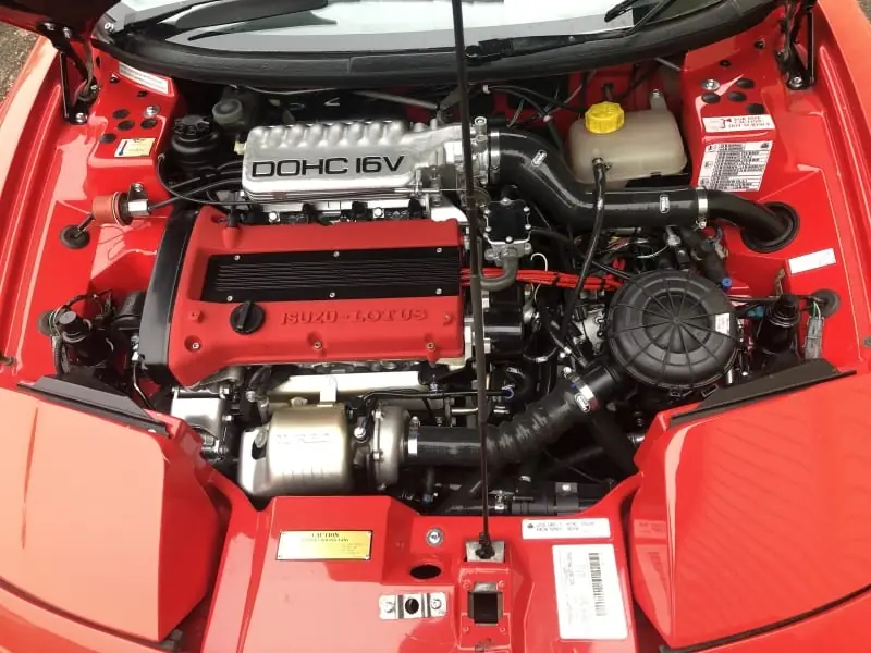 Detailed Lotus Elan engine bay