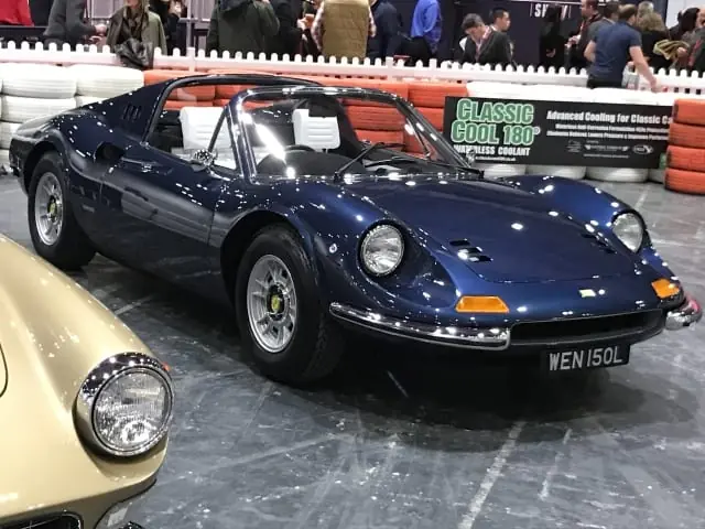 Blue Ferrari Dino after paintwork correction